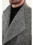 Balıksırtı Slim Fit Şal Yaka Kaşe Erkek Kaban 2