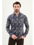 Desenli Slim Fit Uzun Kollu Oduncu Yün Erkek Gömlek 1