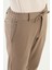 Düz Super Slim Fit Beli Lastikli Ipli Yün Erkek Pantolon 2