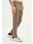Düz Super Slim Fit Beli Lastikli Ipli Yün Erkek Pantolon 3