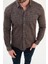 Desenli Slim Fit Yün Erkek Gömlek 2