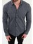 Desenli Slim Fit Yün Erkek Gömlek 2