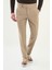 Kareli Slim Fit Beli Tokalı Yün Erkek Pantolon 1