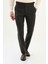Dokulu Slim Fit Kemerli Yün Erkek Pantolon 1