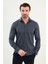 Çizgili Slim Fit Uzun Kollu Oduncu Yün Erkek Gömlek 1