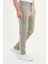 Çizgili Super Slim Fit Beli Lastikli Ipli Pamuk Erkek Pantolon 3