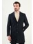 Düz Slim Fit Mono Yaka Klasik Yün Erkek Kaban 4