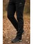 Paça Fermuarlı Siyah Softshell Su İtici Rüzgar Geçirmez Outdoor Kışlık Pantolon 7