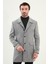 Düz Slim Fit Torba Cep Geniş Yaka Yün Erkek Kaban 1