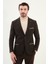 Düz Slim Fit Torba Cep Detaylı Mono Yaka Yün Erkek Ceket 4