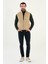 Düz Slim Fit Dik Yaka Kadife Erkek Yelek 3