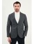 Kırçıllı Slim Fit Torba Cep Mono Yaka Erkek Ceket 4