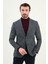 Kazayağı Desen Slim Fit Mono Yaka Yün Erkek Ceket 4