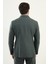 Çizgili Slim Fit Geniş Yaka Kruvaze Yün Erkek Takım Elbise 5