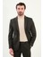 Düz Slim Fit Mono Yaka Klasik Yün Erkek Takım Elbise 1