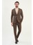 Kırçıllı Slim Fit Torba Cep Mono Yaka Yün Erkek Takım Elbise 3