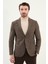 Kırçıllı Slim Fit Torba Cep Mono Yaka Erkek Ceket 4
