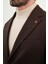 Çizgili Slim Fit Torba Cep Mono Yaka Erkek Ceket 2