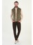 Düz Slim Fit Dik Yaka Kadife Erkek Yelek 3