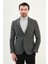 Kırçıllı Slim Fit Torba Cep Mono Yaka Erkek Ceket 4
