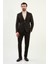 Düz Slim Fit Mono Yaka Klasik Yün Erkek Takım Elbise 3