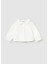 Krem Fırfırlı Yaka Kız Bebek Bluz 2114 1