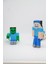 Minecraft Steve & Zombi Figür Anahtarlık - Hareketli Eklemler, Çok Renkli Tasarım 2