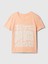 Kız Çocuk Turuncu Grafikli T-Shirt 2