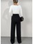 Kadın Kemer Çırtçırtlı Palazoo Pantalon 4
