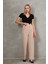Kadın Kemer Çırtçırtlı Palazoo Pantalon 1
