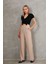 Kadın Kemer Çırtçırtlı Palazoo Pantalon 4