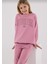U.s. Polo Assn Kız Çocuk Pembe Eşofman Takımı 4