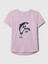 Kız Çocuk Lila Flippy Grafikli T-Shirt 2