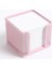 Metal Toz Pembe Küp Notluk + Not Kağıdı 2