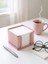 Metal Toz Pembe Küp Notluk + Not Kağıdı 4