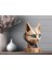 3D Ayaklı Ahşap Robot Kedi Fotoğraf Baskı 1