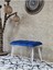 Metal Beyaz Tel Ayaklı 60 cm Puf Bench - Puf - Bench - Oturak - Mutfak Oturağı - Antre Oturağı Mavi Renk 60 x 40 Boyut/ebat 1