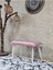 Metal Beyaz Tel Ayaklı 60 cm Puf Bench - Puf - Bench - Oturak - Mutfak Oturağı - Antre Oturağı Pembe Renk 60 x 40 Boyut/ebat 1