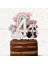Panda Temalı Kız Çocuk Doğum Günü Isme Özel 3D Pasta Parti Süsü Cake Topper (21X19 Cm) 1