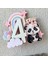 Panda Temalı Kız Çocuk Doğum Günü Isme Özel 3D Pasta Parti Süsü Cake Topper (21X19 Cm) 5