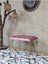 Metal Gold Tel Ayaklı 60 cm Puf Bench - Puf - Bench - Oturak - Mutfak Oturağı - Antre Oturağı Pembe Renk 60 x 40 Boyut/ebat 1
