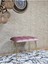 Metal Gold Tel Ayaklı 60 cm Puf Bench - Puf - Bench - Oturak - Mutfak Oturağı - Antre Oturağı Pembe Renk 60 x 40 Boyut/ebat 3