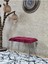 Metal Krom Tel Ayaklı 60 cm Puf Bench - Puf - Bench - Oturak - Mutfak Oturağı - Antre Oturağı Bordo Renk 60 x 40 Boyut/ebat 1