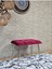 Metal Krom Tel Ayaklı 60 cm Puf Bench - Puf - Bench - Oturak - Mutfak Oturağı - Antre Oturağı Bordo Renk 60 x 40 Boyut/ebat 3