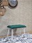 Metal Beyaz Tel Ayaklı 60 cm Puf Bench - Puf - Bench - Oturak - Mutfak Oturağı - Antre Oturağı Yeşil Renk 60 x 40 Boyut/ebat 3