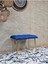 Metal Gold Tel Ayaklı 60 cm Puf Bench - Puf - Bench - Oturak - Mutfak Oturağı - Antre Oturağı Mavi Renk 60 x 40 Boyut/ebat 3