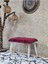 Metal Beyaz Tel Ayaklı 60 cm Puf Bench - Puf - Bench - Oturak - Mutfak Oturağı - Antre Oturağı Bordo Renk 60 x 40 Boyut/ebat 1