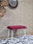 Metal Beyaz Tel Ayaklı 60 cm Puf Bench - Puf - Bench - Oturak - Mutfak Oturağı - Antre Oturağı Bordo Renk 60 x 40 Boyut/ebat 3