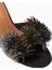 Pom Pom 70 Ankle Tie Süet Topuklu Sandalet 3