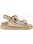 Orson Deri Kapitone Platform Slingback Sandalet 1